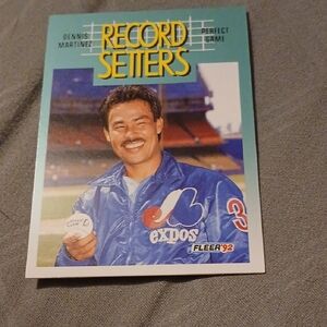 Fleer '92 Record Setters Baseball Card